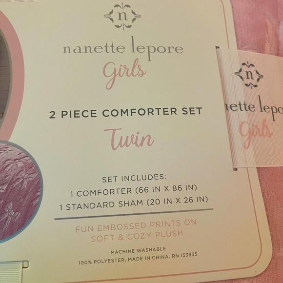 Pink Bow Comforter Set - Picture 3 of 4